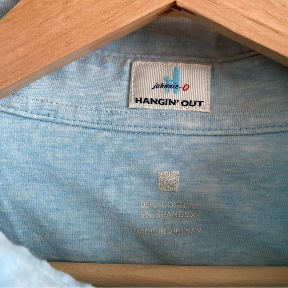Johnnie-O Blue Antigua Heather Original Polo Shirt XXL - Picture 9 of 13